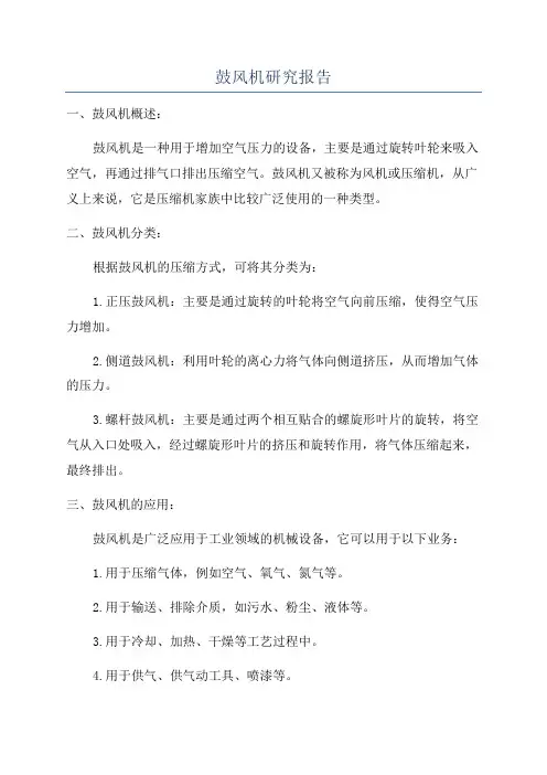 鼓风机研究报告