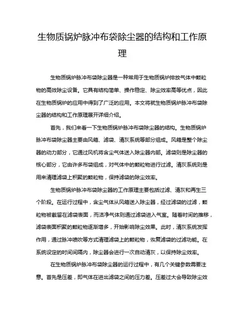生物质锅炉脉冲布袋除尘器的结构和工作原理