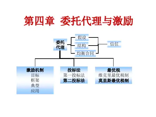 8信息经济学第四章委托代理与激励课件