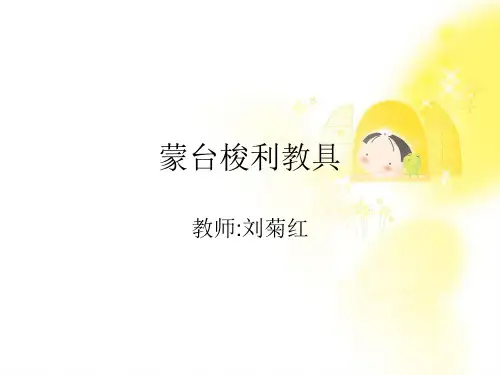 蒙台梭利教具ppt课件