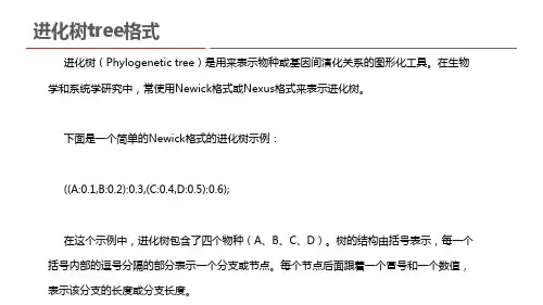 进化树tree格式