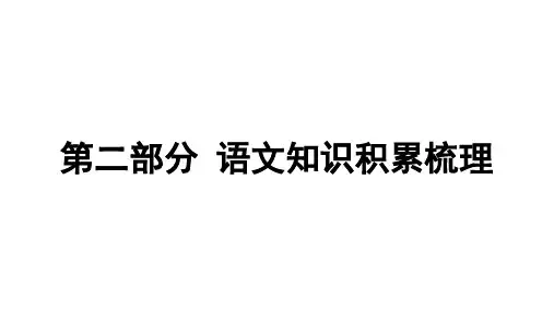中考语文知识积累梳理一常考病句类型