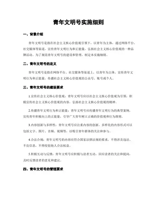 青年文明号实施细则