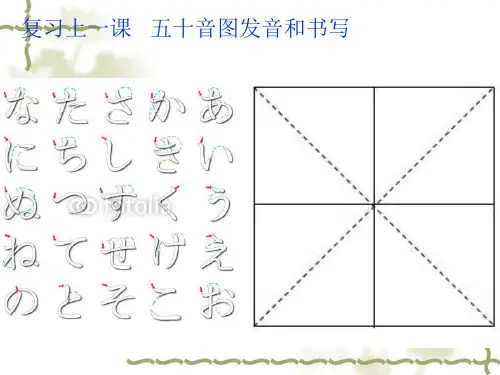五十音图发音注意点