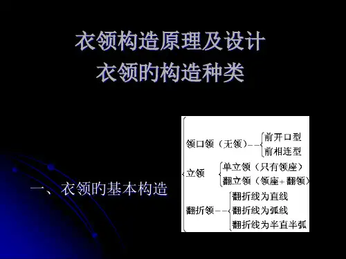 衣领结构原理及设计衣领的结构种类