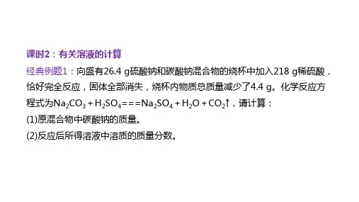 中考化学总复习题型突破课件：专题五  化学计算 共20张PPT.ppt