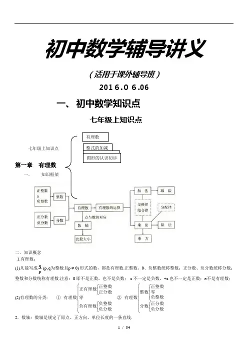 初中数学辅导讲义