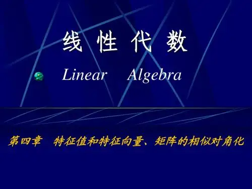 线性代数  第四章