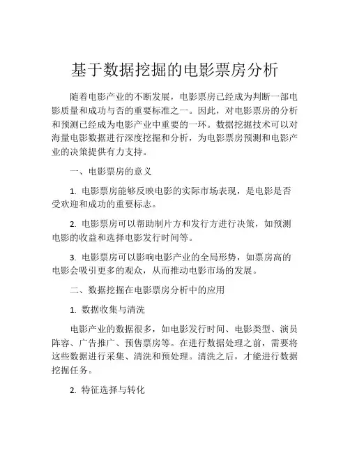 基于数据挖掘的电影票房分析