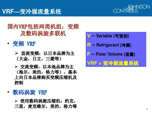 VRF—变冷媒流量系统