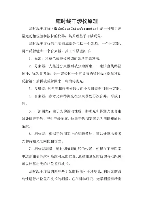 延时线干涉仪原理