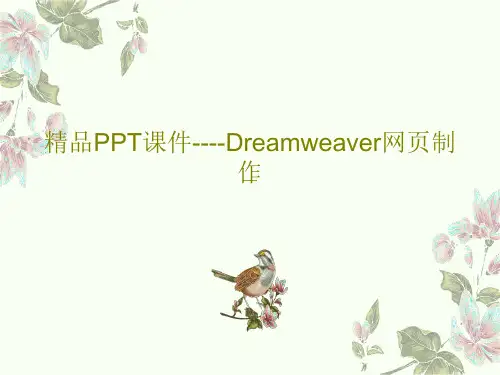 精品PPT课件----Dreamweaver网页制作113页PPT
