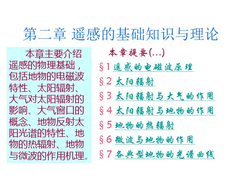 第二章  电磁波谱与地物波谱特征