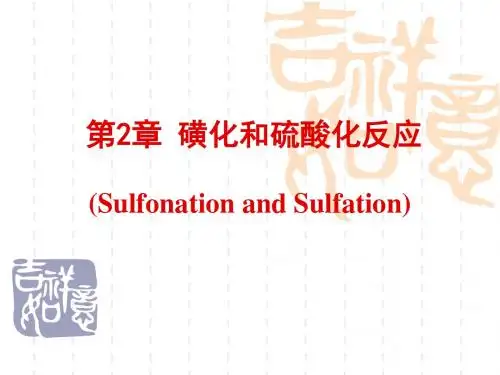 精细有机合成单元反应(陈志)02 磺化
