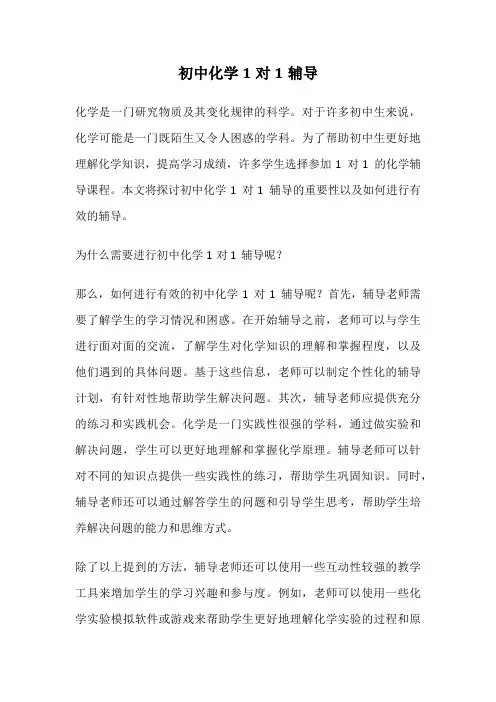 初中化学1对1辅导