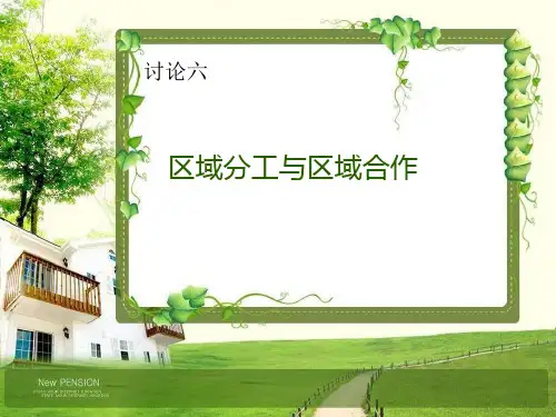 区域分工与区域合作