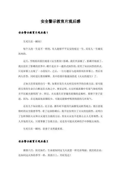 安全警示教育片观后感_10