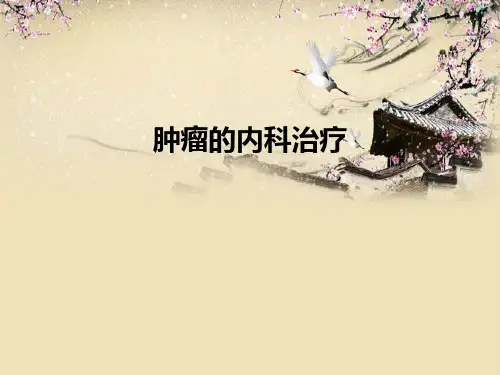 肿瘤的内科治疗概要精品PPT课件