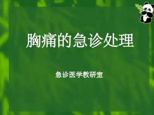 胸痛优秀完整ppt课件