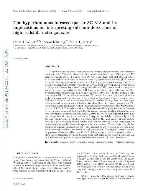 The hyperluminous infrared quasar 3C 318 and its implications for interpreting sub-mm detec