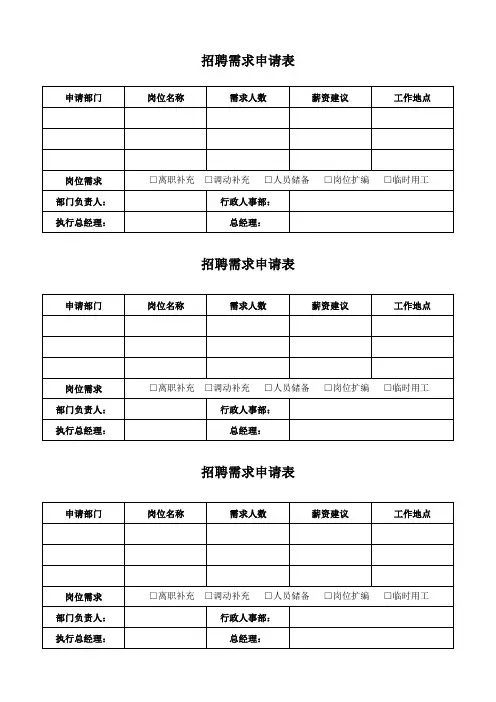 酒店人力资源表格全套