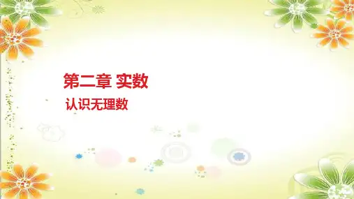 认识无理数课件北师大版八年级数学上册
