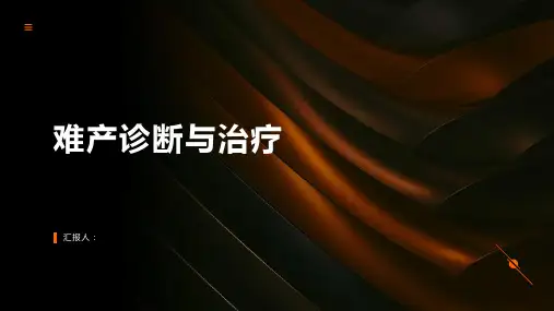 难产诊断与治疗PPT