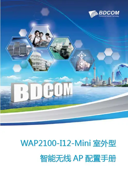 无线WiFi-【WAP2100-I12-Mini室外型智能无线AP配置手册】【版本 S.0.1】【2015-01-10】