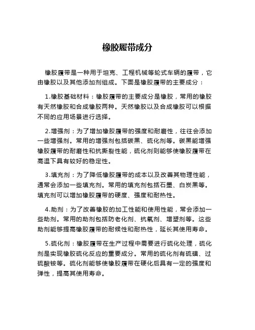 橡胶履带成分