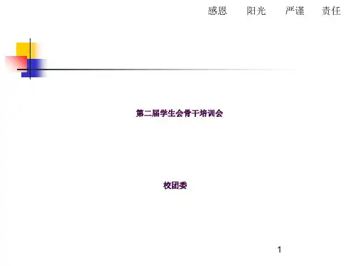学生会干部培训ppt课件