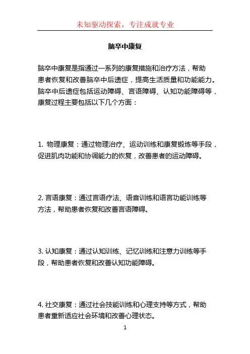 脑卒中康复 (2)