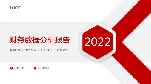 财务数据分析报告PPT模版
