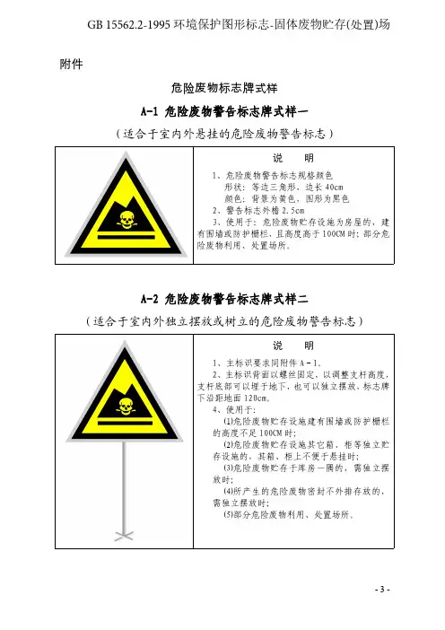 GB15562.2-1995环境保护图形标志-固体废物贮存(处置)场
