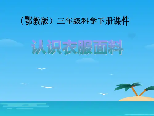 《认识衣服面料》PPT课件2[优秀课件资料]