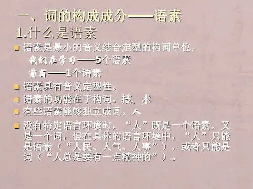 第三节  现代汉语构词法