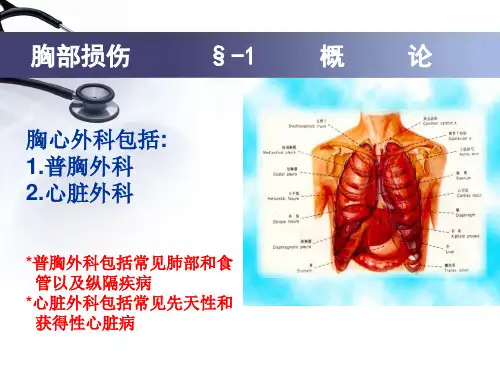 最新普胸外科-PPT文档