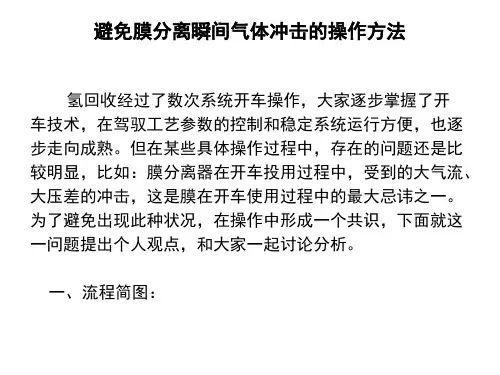 膜分离操作