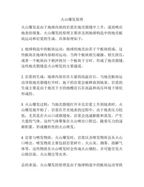 火山爆发原理