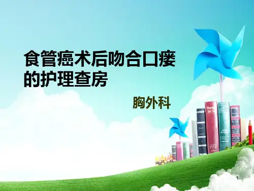 食管癌术后吻合口瘘PPT课件