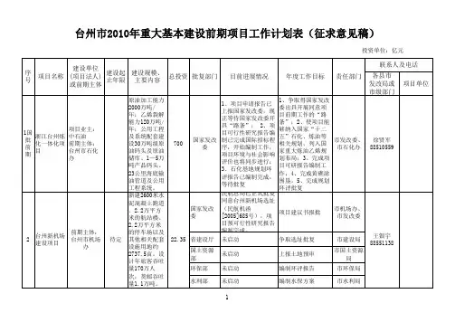前期计划预安排委内分工