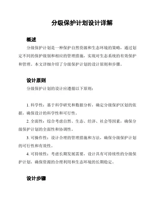 分级保护计划设计详解