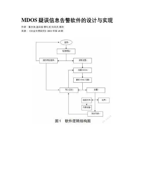 MDOS疑误信息告警软件的设计与实现