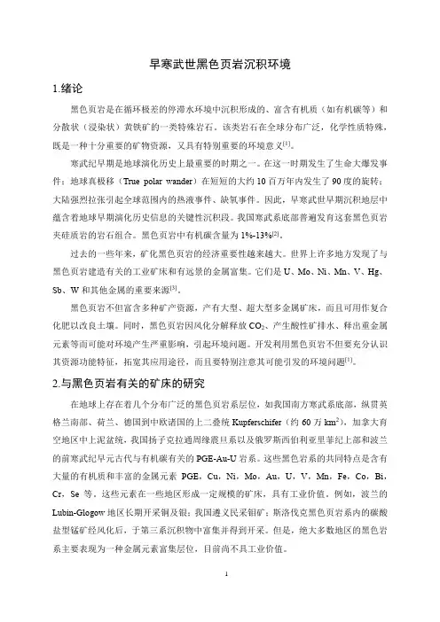 岩相古地理作业