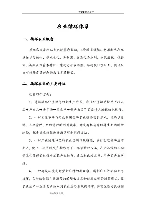 农业循环体系