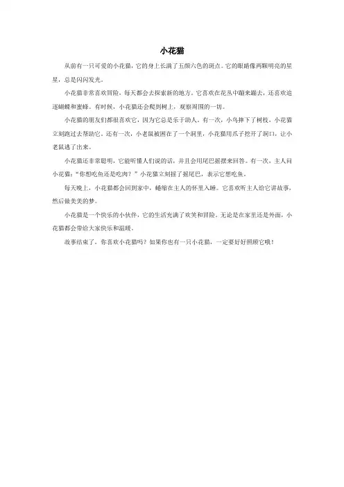 小花猫的故事