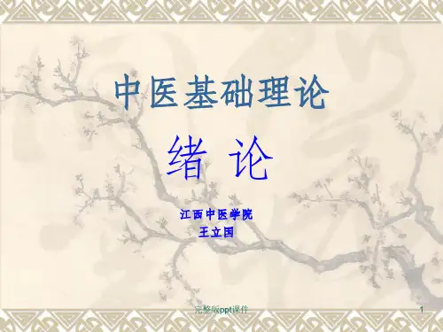 中医基础理论ppt课件