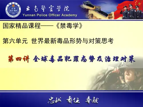 禁毒学(6.4.1)--全球毒品犯罪态势及治理对策