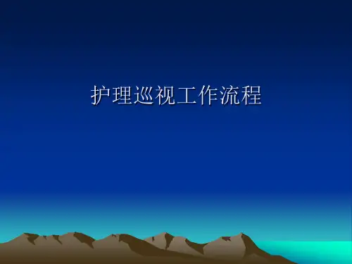 护理巡视工作流程
