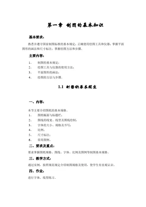 1.1 制图的基本规定