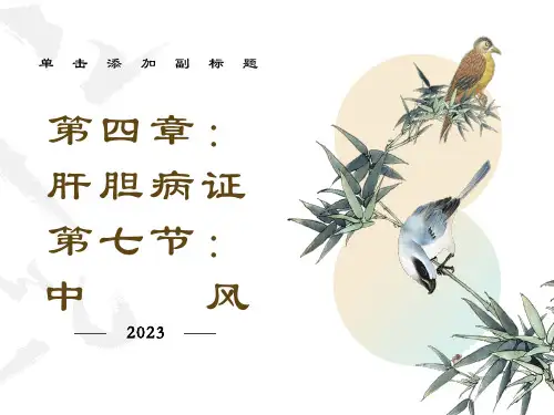 中医内科学课件-中风